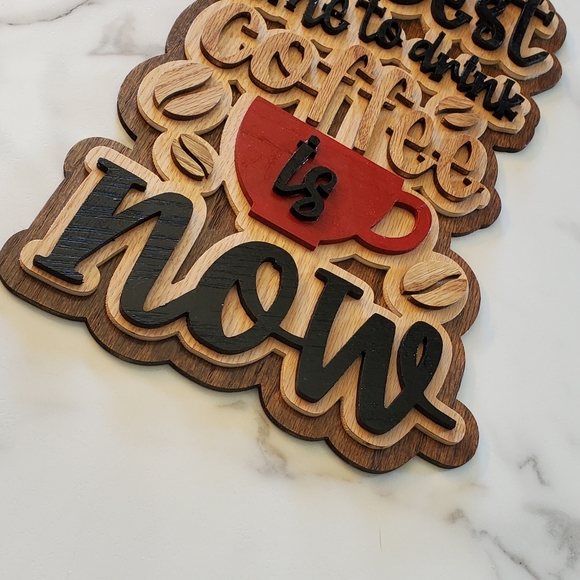 Layered Coffee Sign NEW - Picture 3 of 12